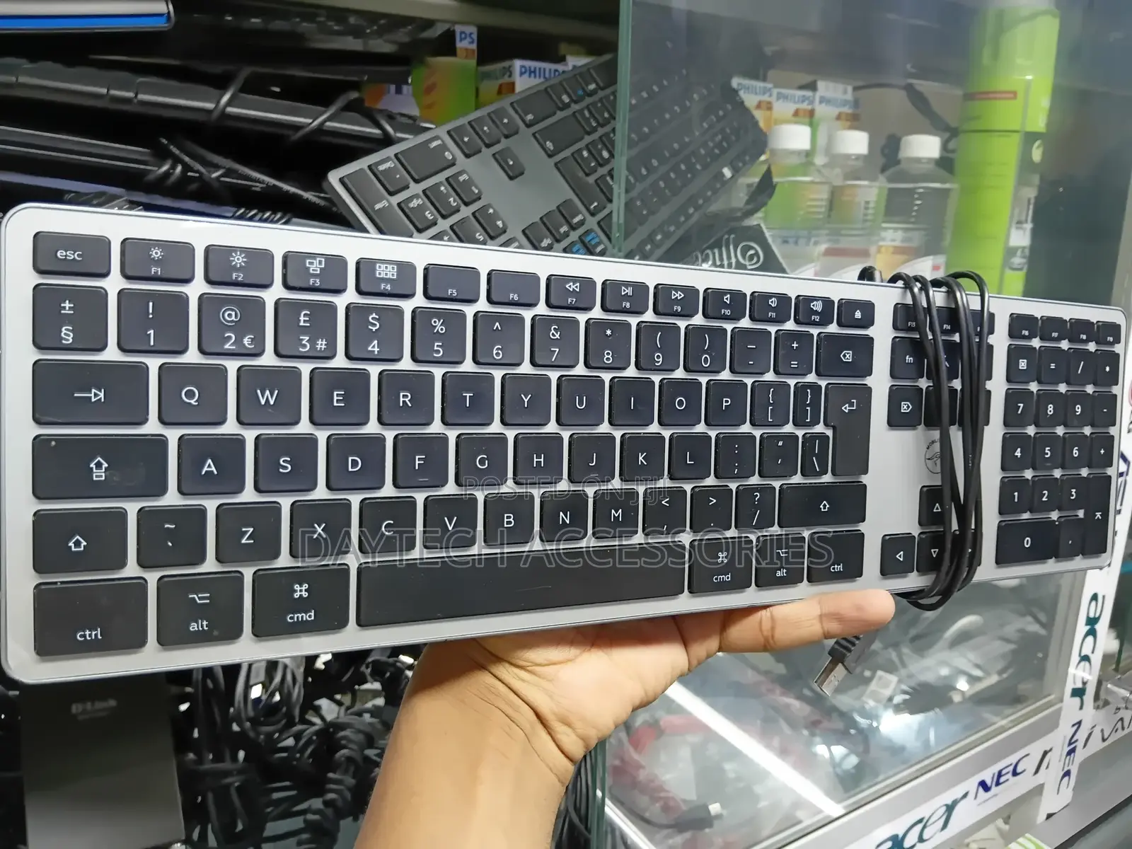 Ultra-Slim Usb Wired Computer Keyboard for Apple Macbooks