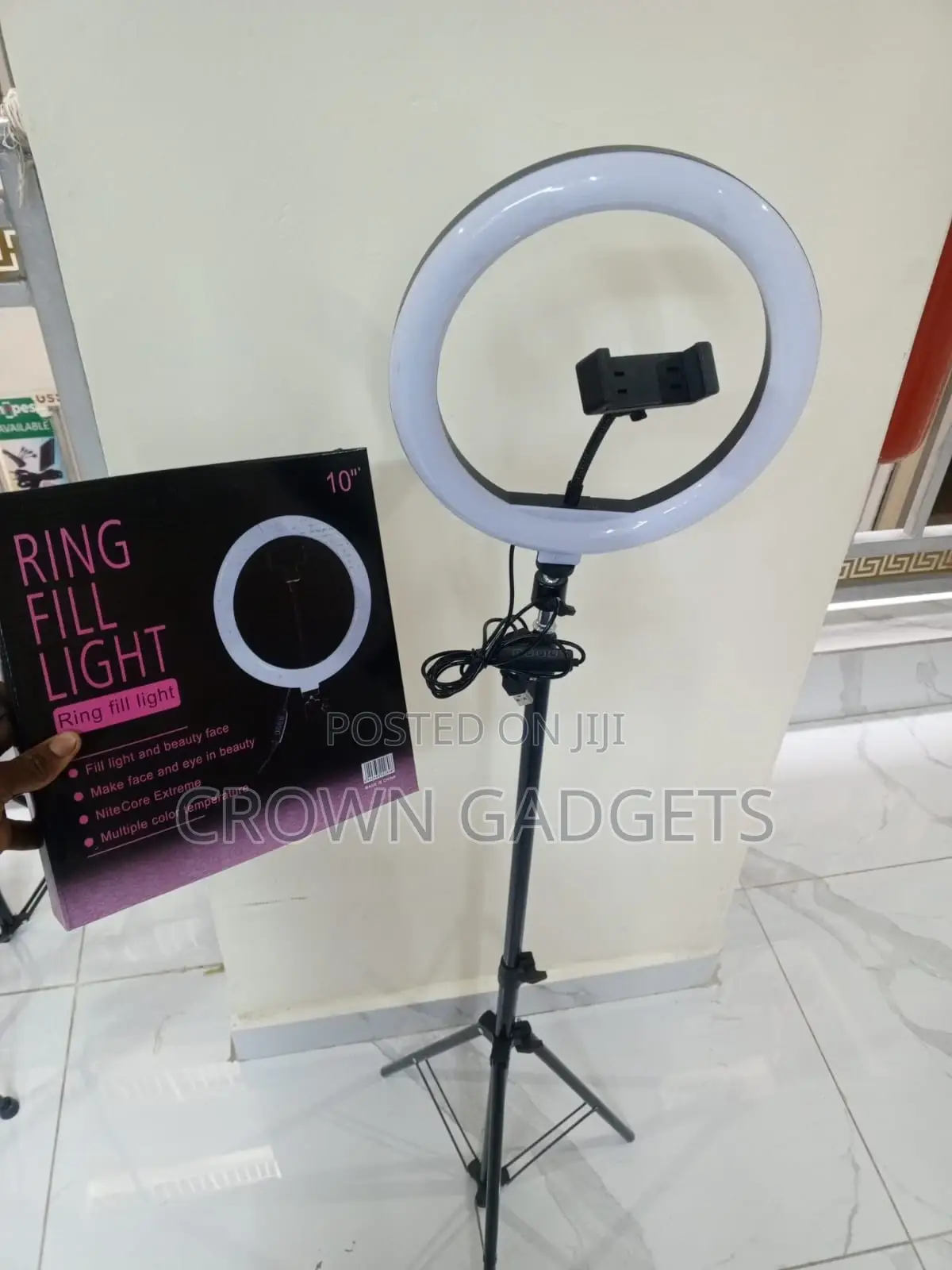 10” Ring Light Dimmable Led for Streaming Makeup