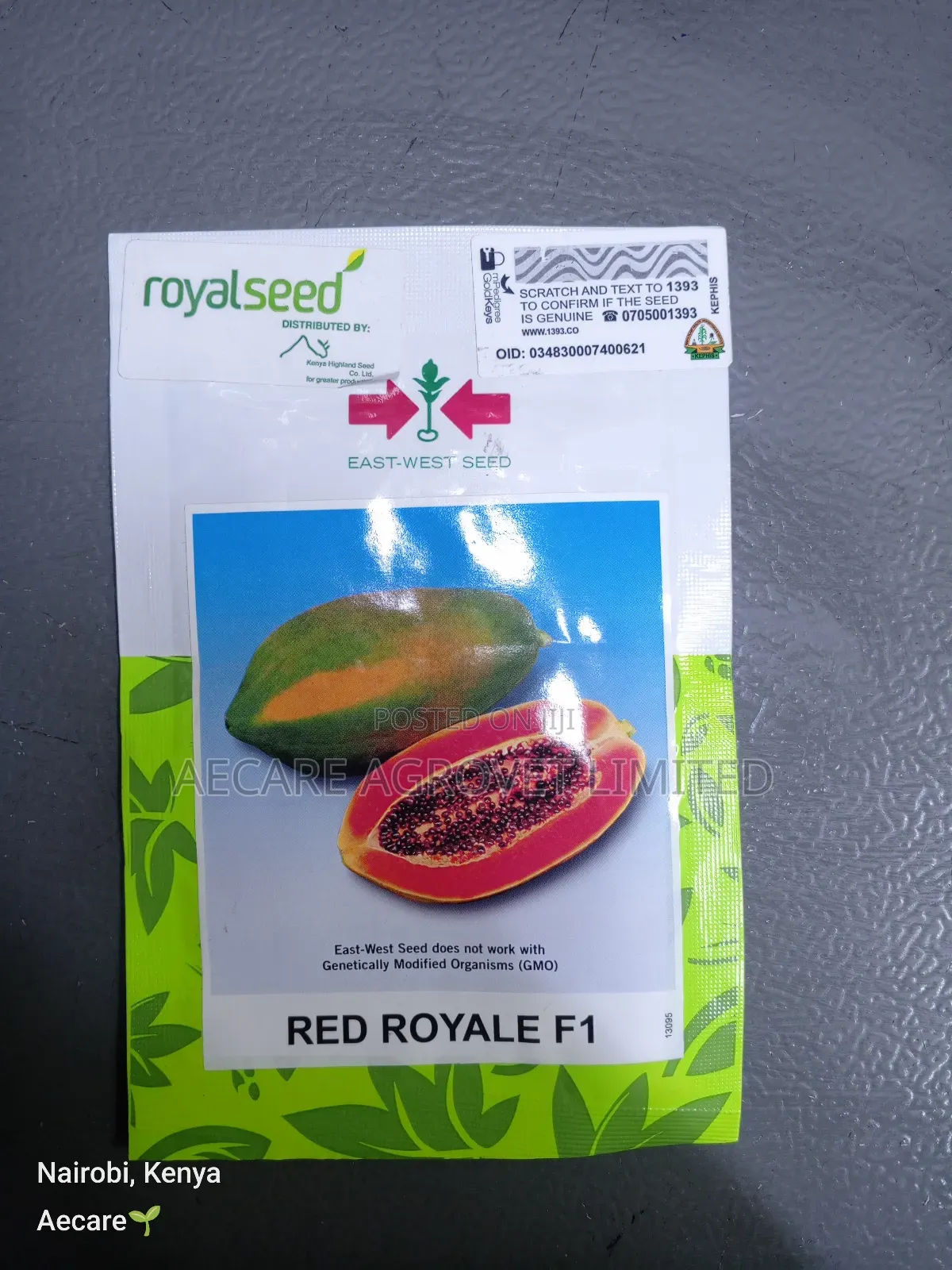 Red Royale F1 Pawpaw Seeds 10 Seeds