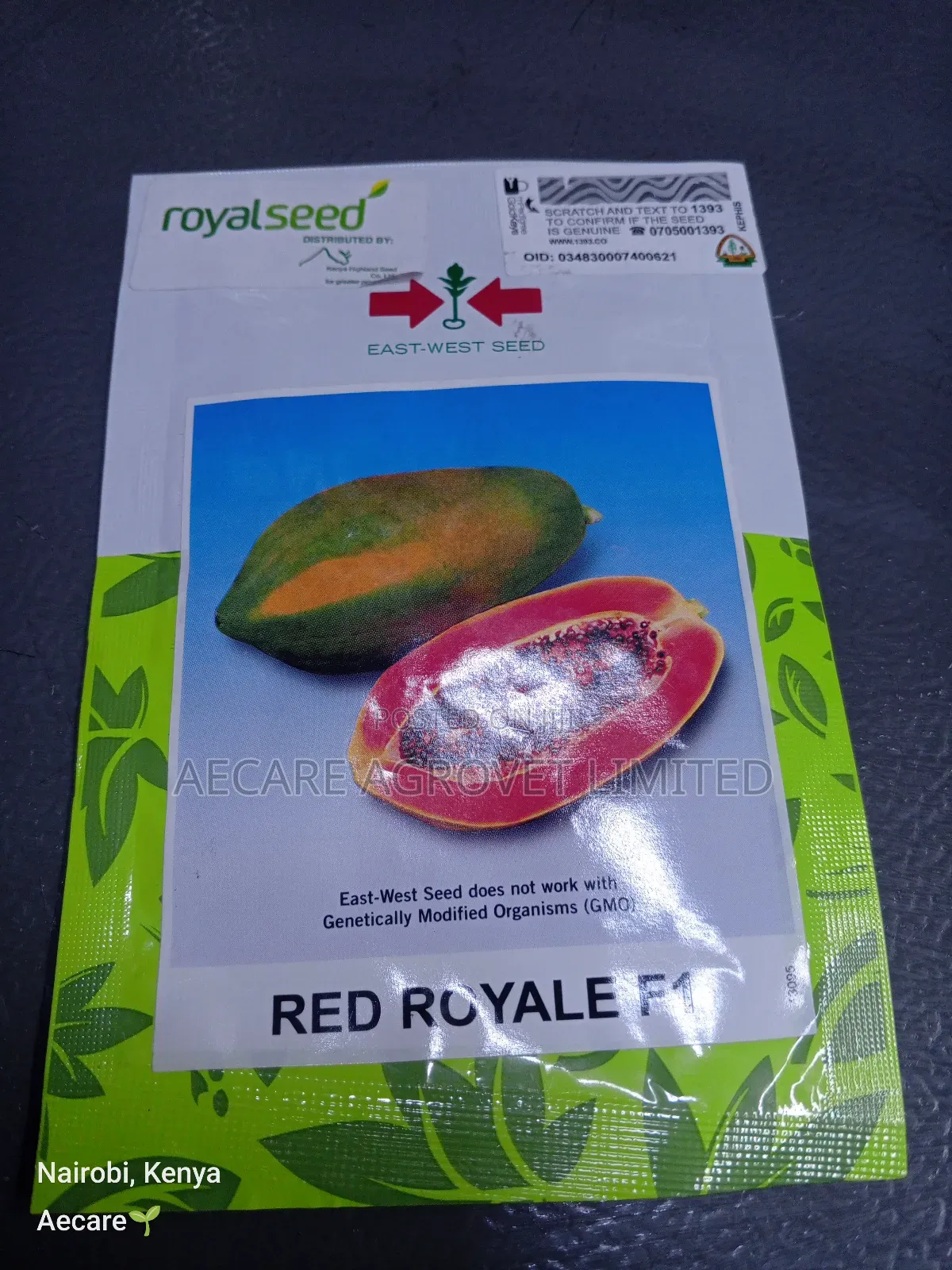 Red Royale F1 Pawpaw Seeds 10 Seeds