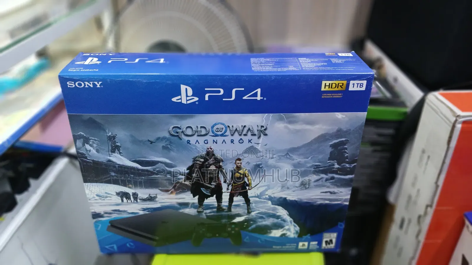 Original Sony Playstation 4 Slim 1tb With God Of War Ragnarok Game