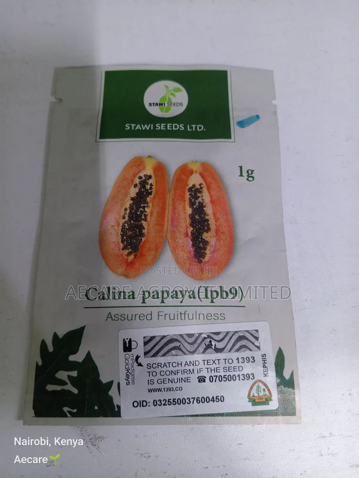 Calina Papaya (1pb9) 60 Seeds 1gram Pawpaw Seeds