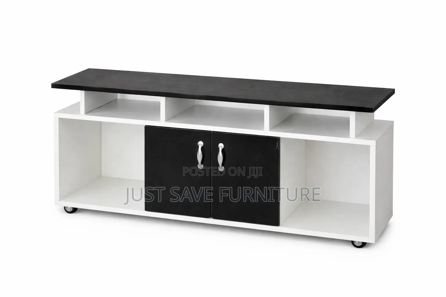 Modern White Tv Stand With Storage Shelves – Stylish Durable