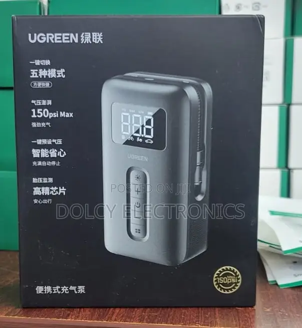 Ugreen Portable Tire Inflator With Inbuilt Battery 2600 Mah