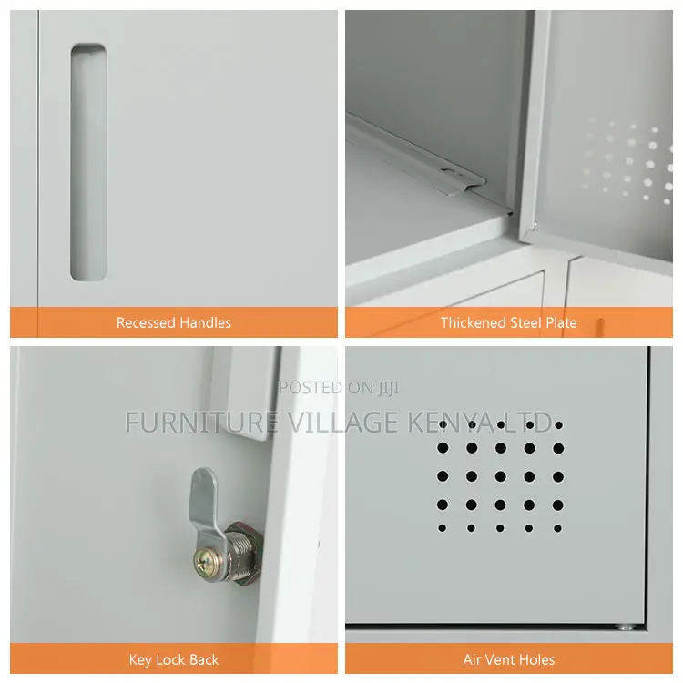 Office Cabinet; 15-locker Steel Office Storage Cabinet