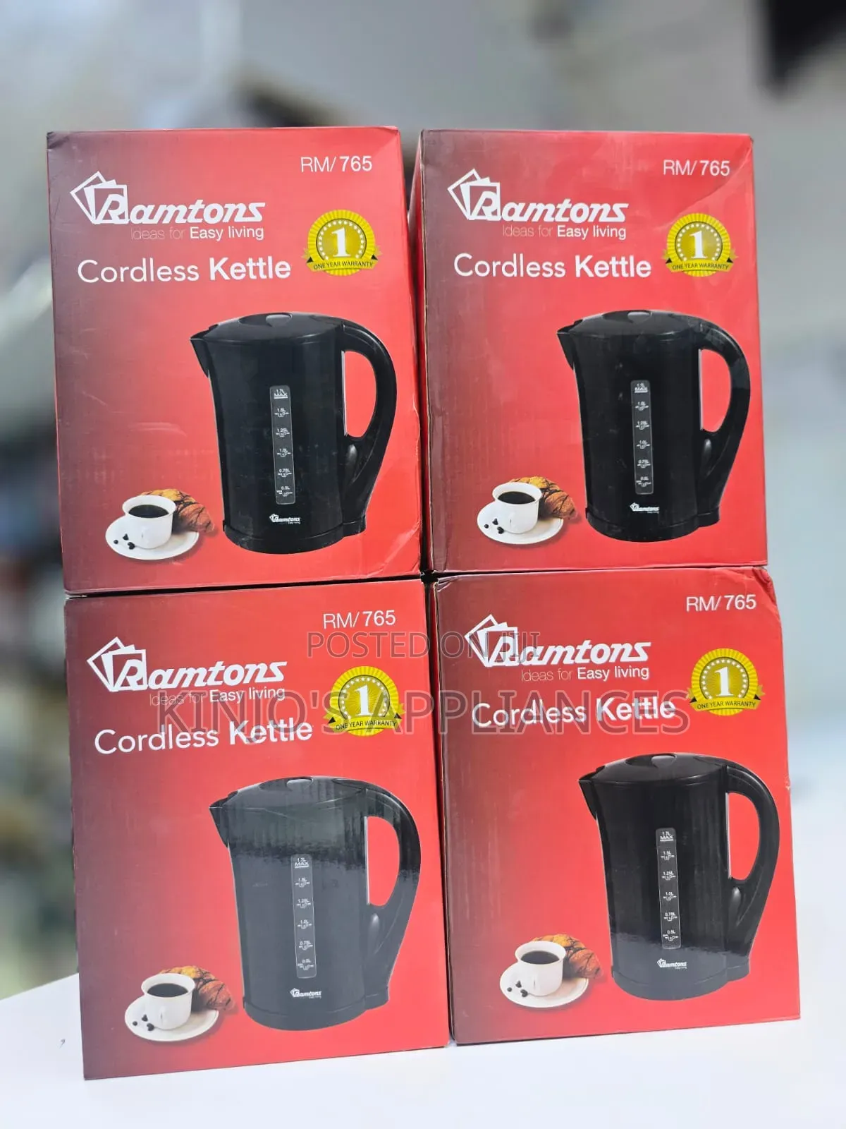 Ramtons 1.7litres Cordless Kettle Rm/776