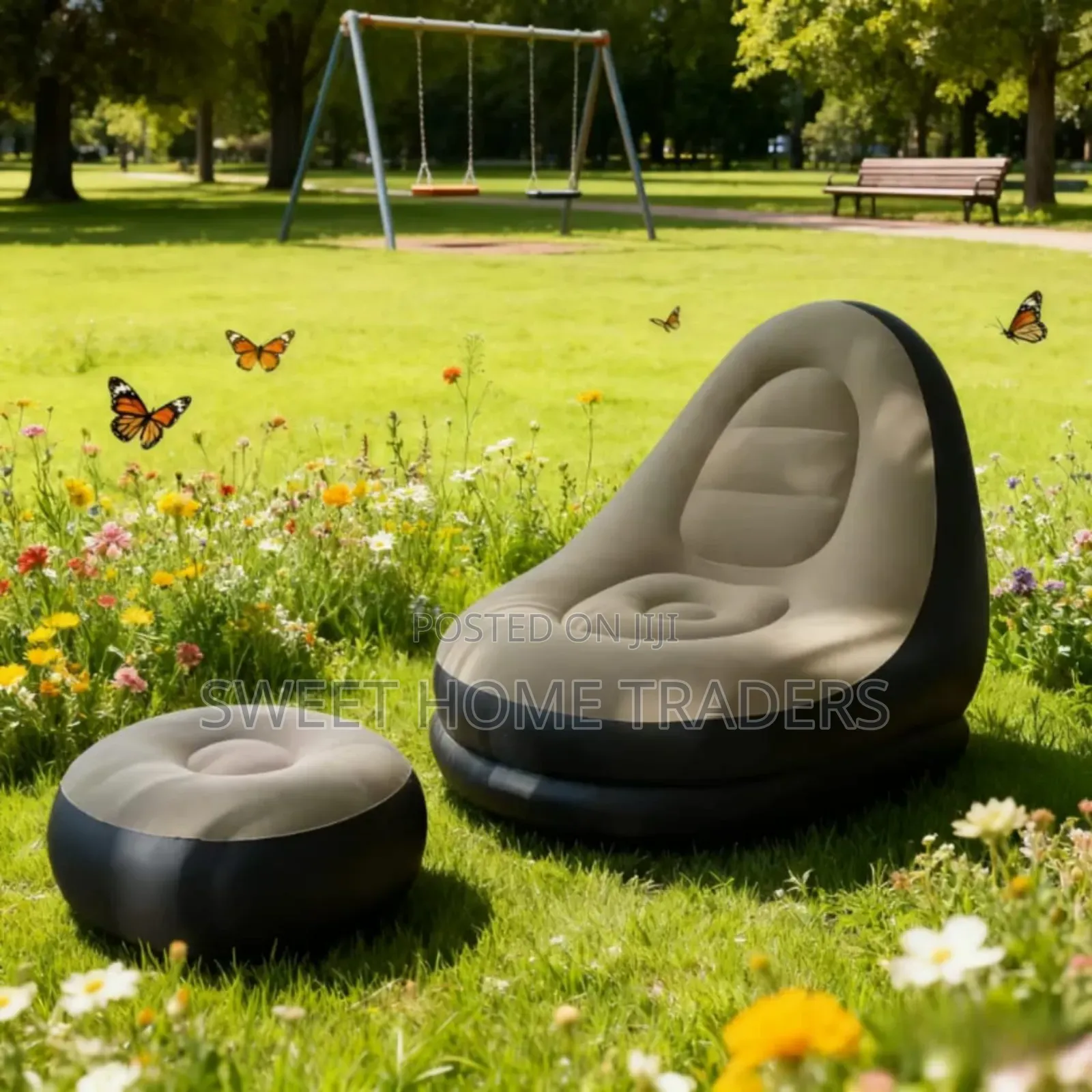 *Inflatable Deluxe Lounge Seat / Inflatable Seat With Foot Rest