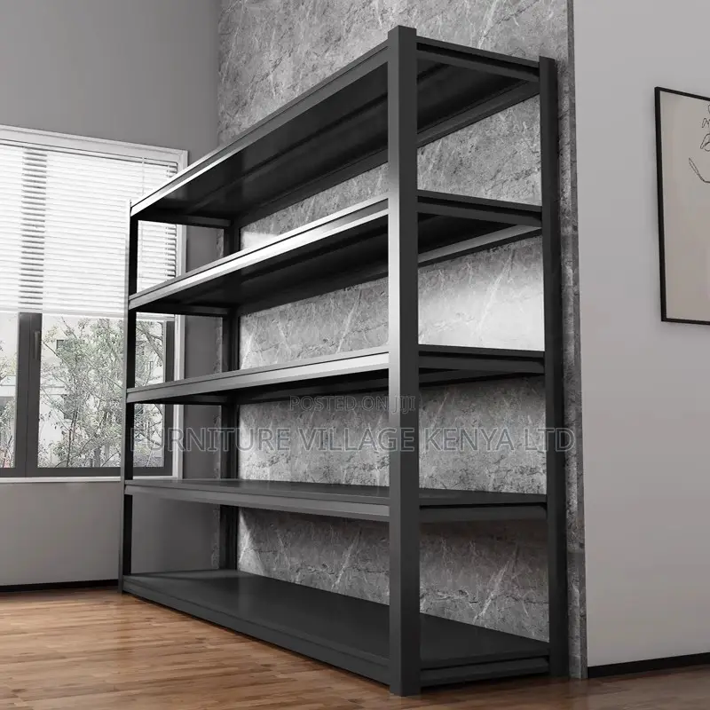 Office Shelf; 5-tier Metallic Adjustable Shelves Office Shelf