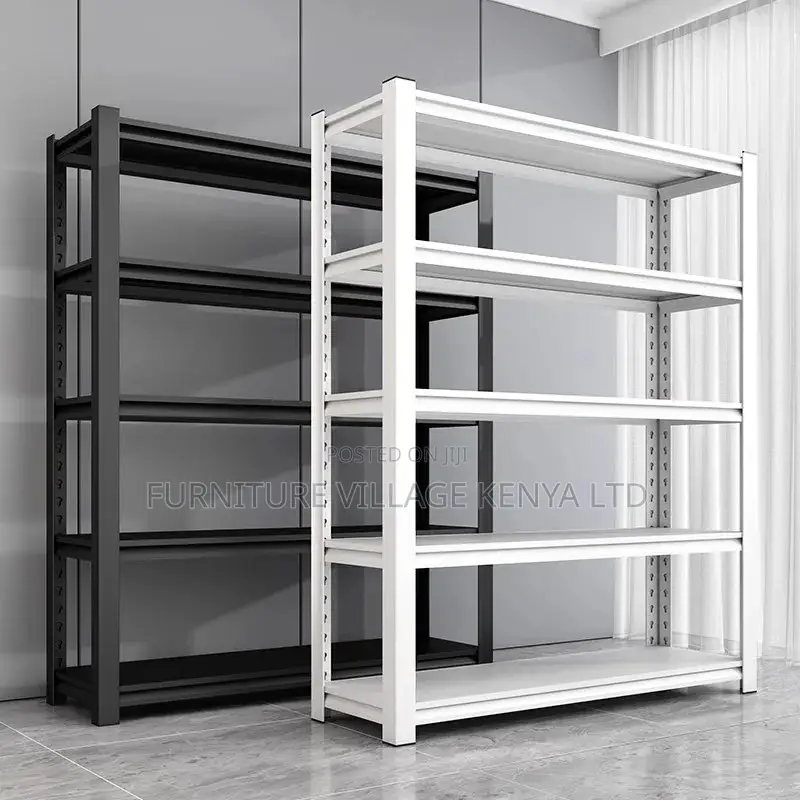Office Shelf; 5-tier Metallic Adjustable Shelves Office Shelf