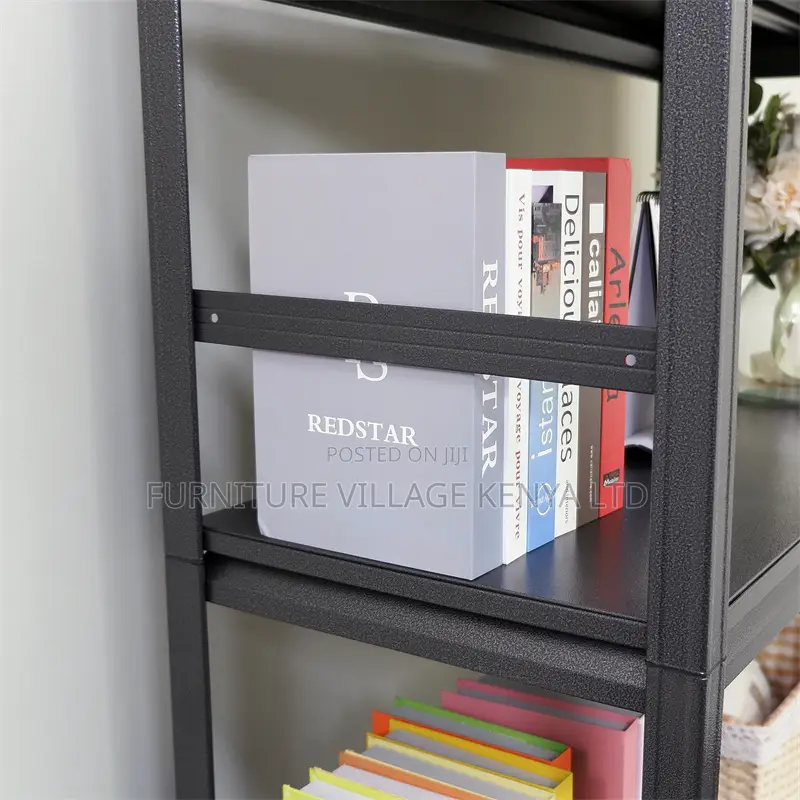 Office Shelf; 5-tier Metallic Adjustable Shelves Office Shelf