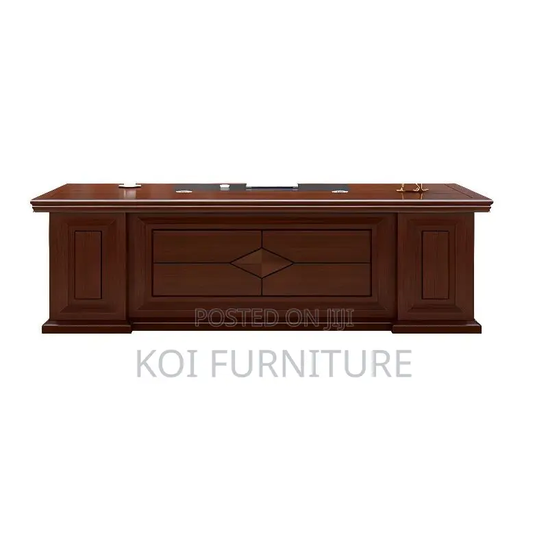 Office Desk; 2 Meters Mahogany Executive Office Desk