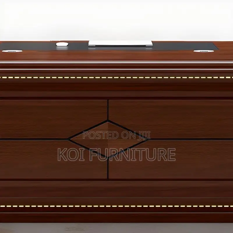 Office Desk; 2 Meters Mahogany Executive Office Desk