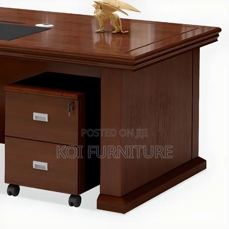 Office Desk; 2 Meters Mahogany Executive Office Desk