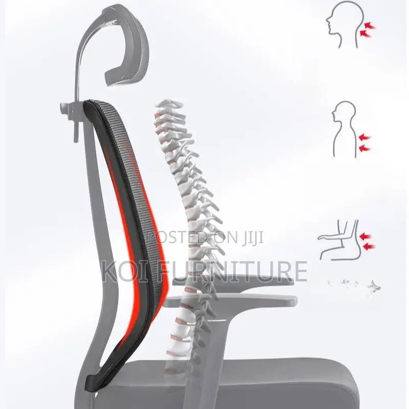 Office Chairs; High Back Orthopedic Office Executive Seat