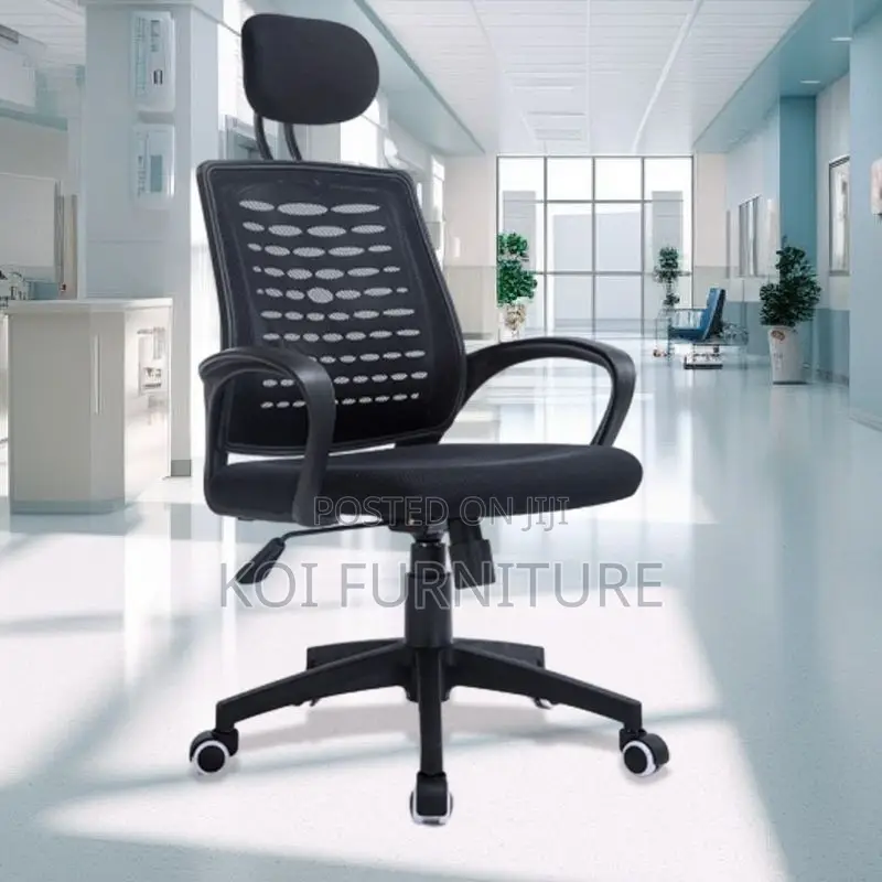 Office Chairs; Headrest Black Recliner Office Seat