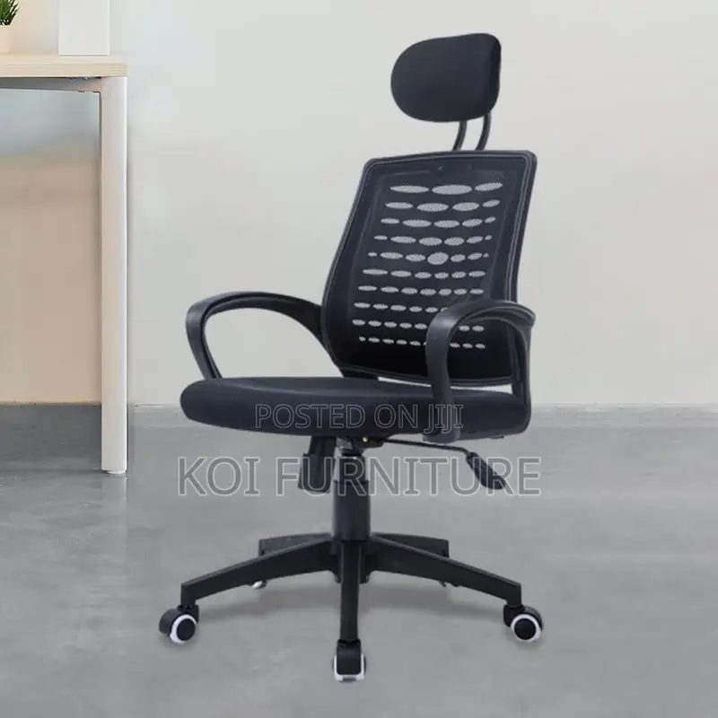 Office Chairs; Headrest Black Recliner Office Seat