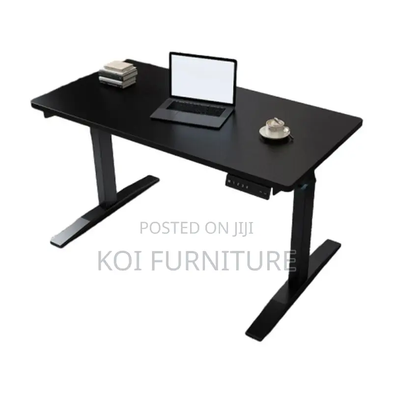 Office Desk; 1400mm Home Office Working Black Electric Desk