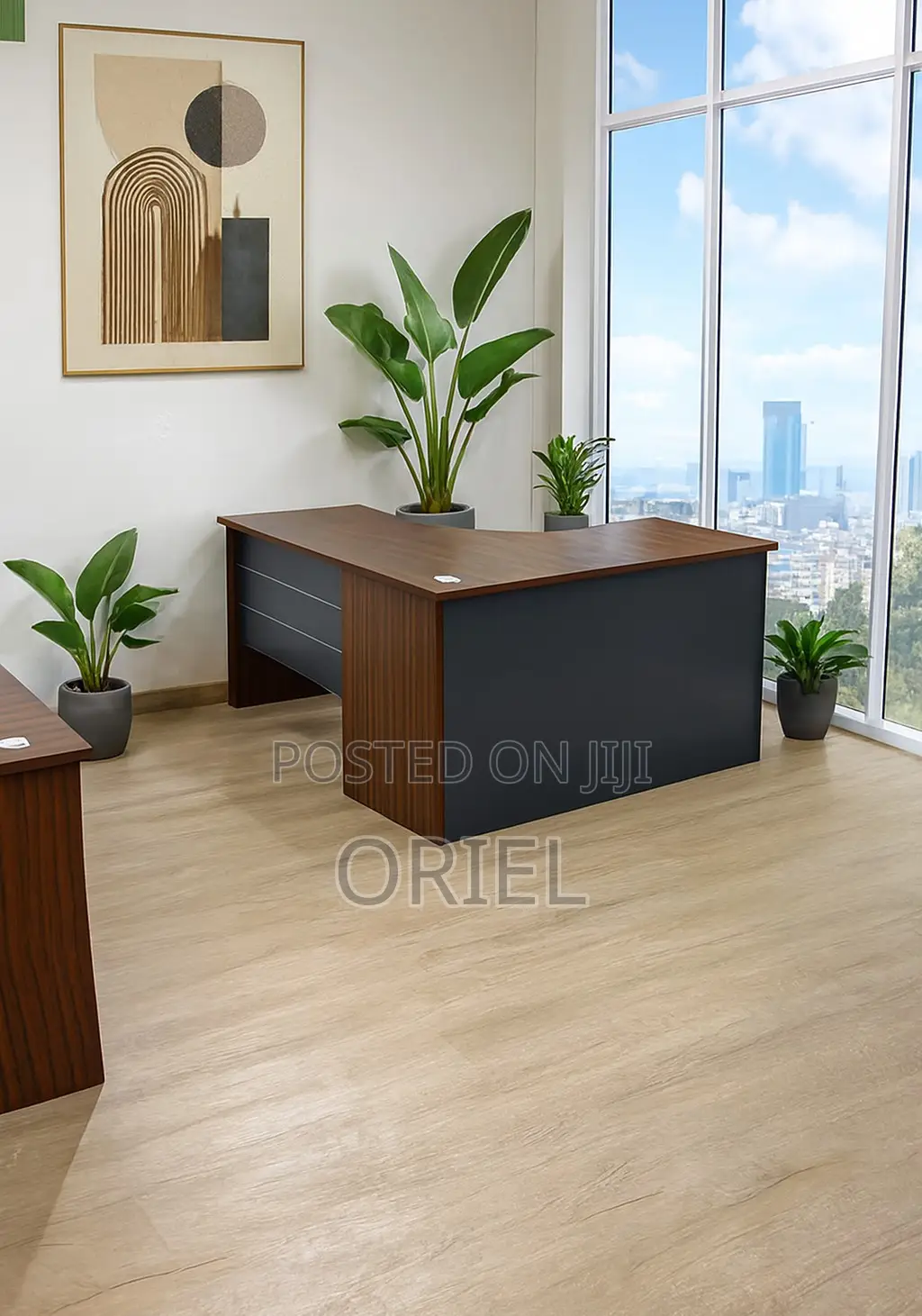 Executive Desks: L-Shaped Corner Desk 140cm for Home Office