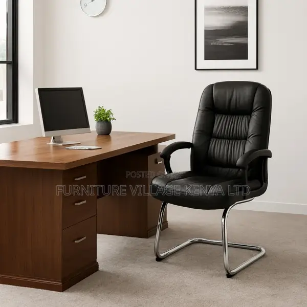 Office Chair; Executive Leather Visitor Chair