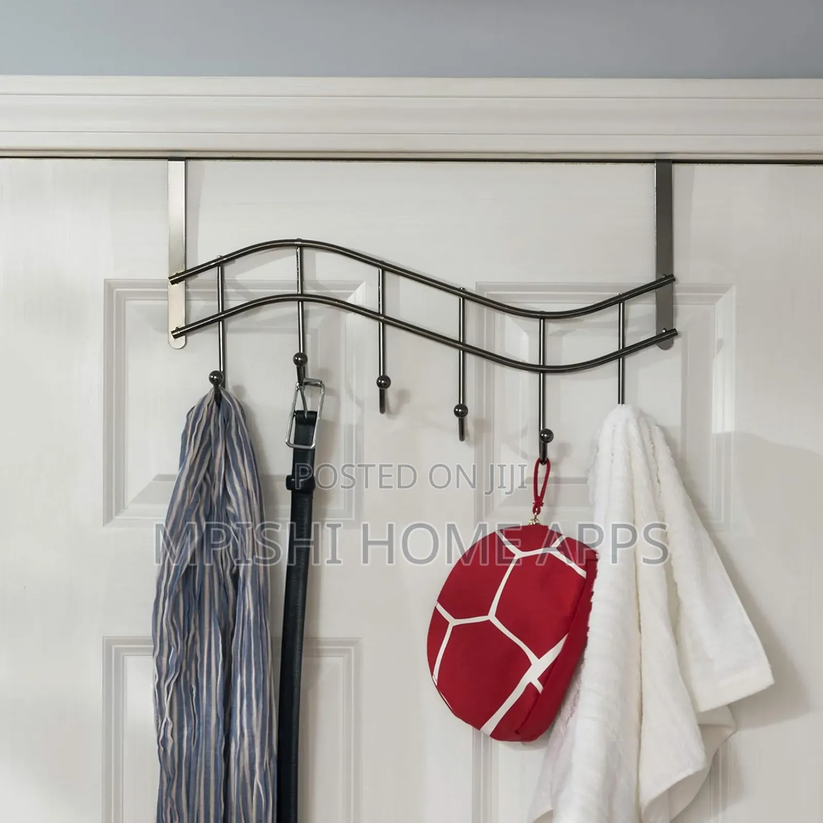6 Hook Over the Door Hanging Rack