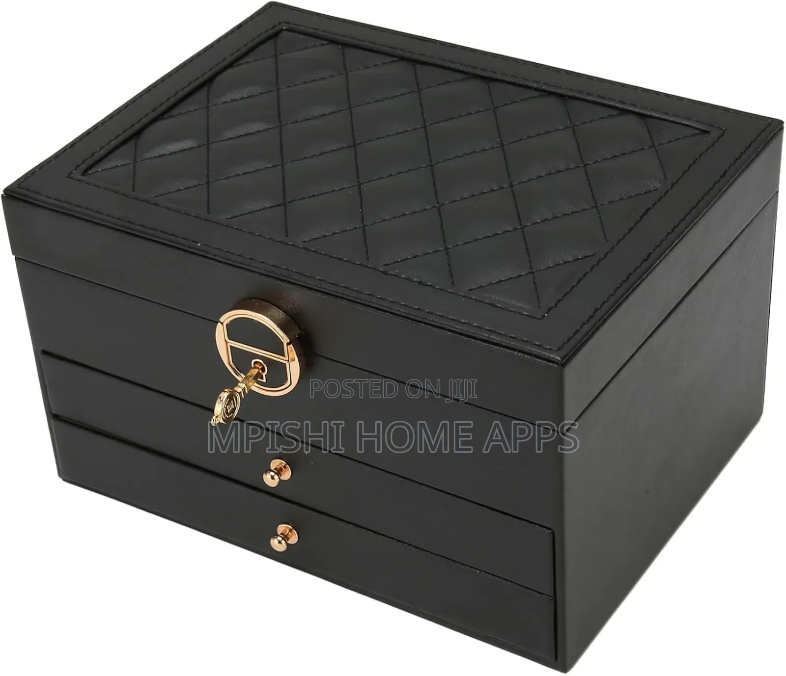 Pu Leather Jewelry Box 3 Layer