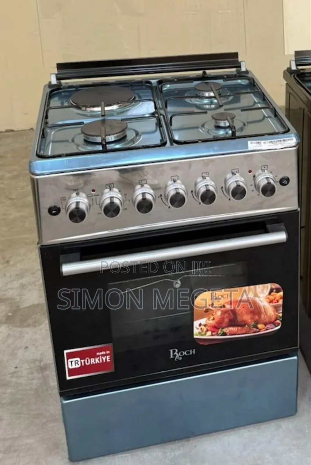 Roch 60×60 Standing Cooker 3 Gas Burners + 1 Electric Plate!