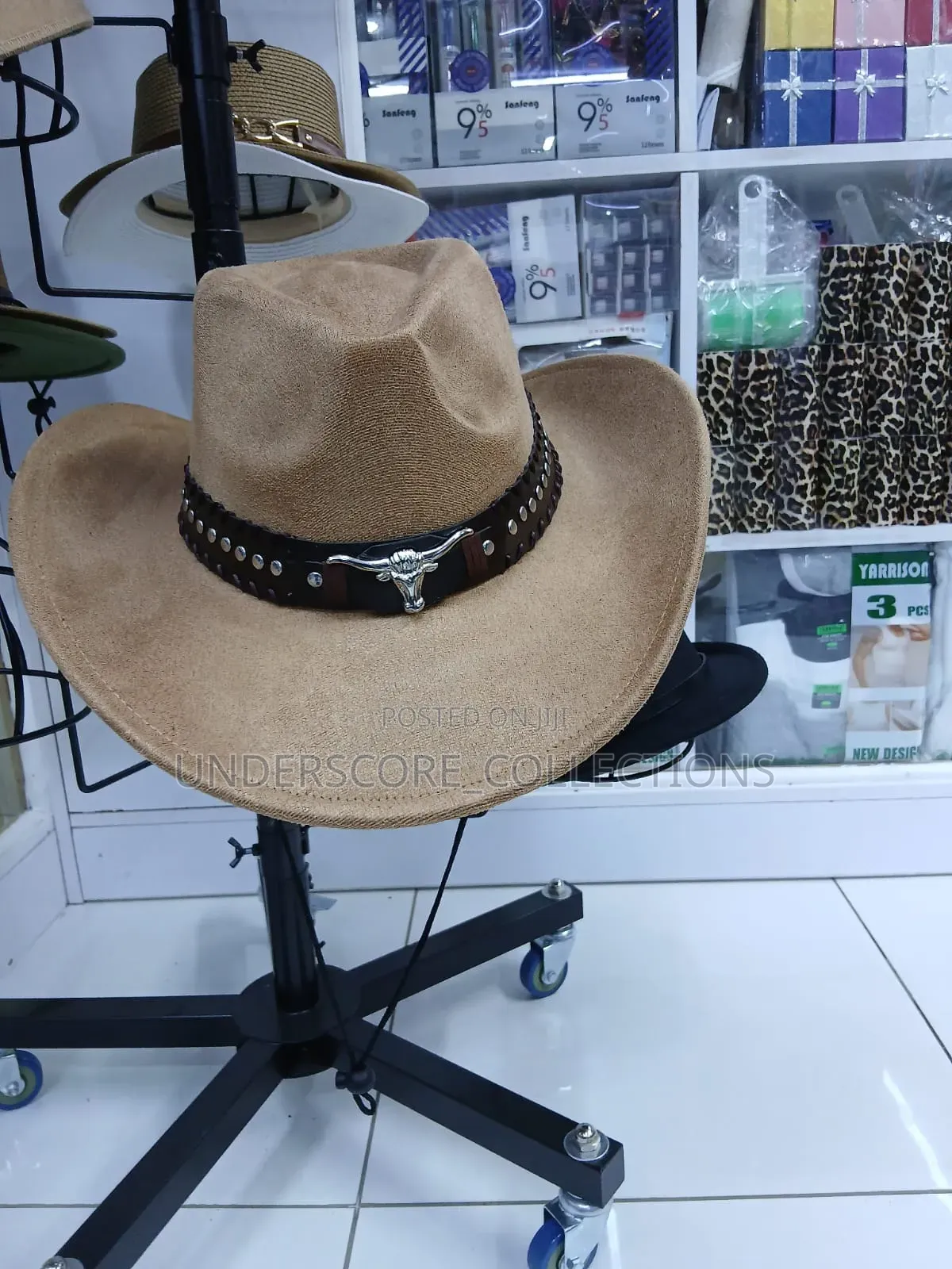 Unisex Summer Sun Solid Cool Wide Brim Western Cowboy Hat