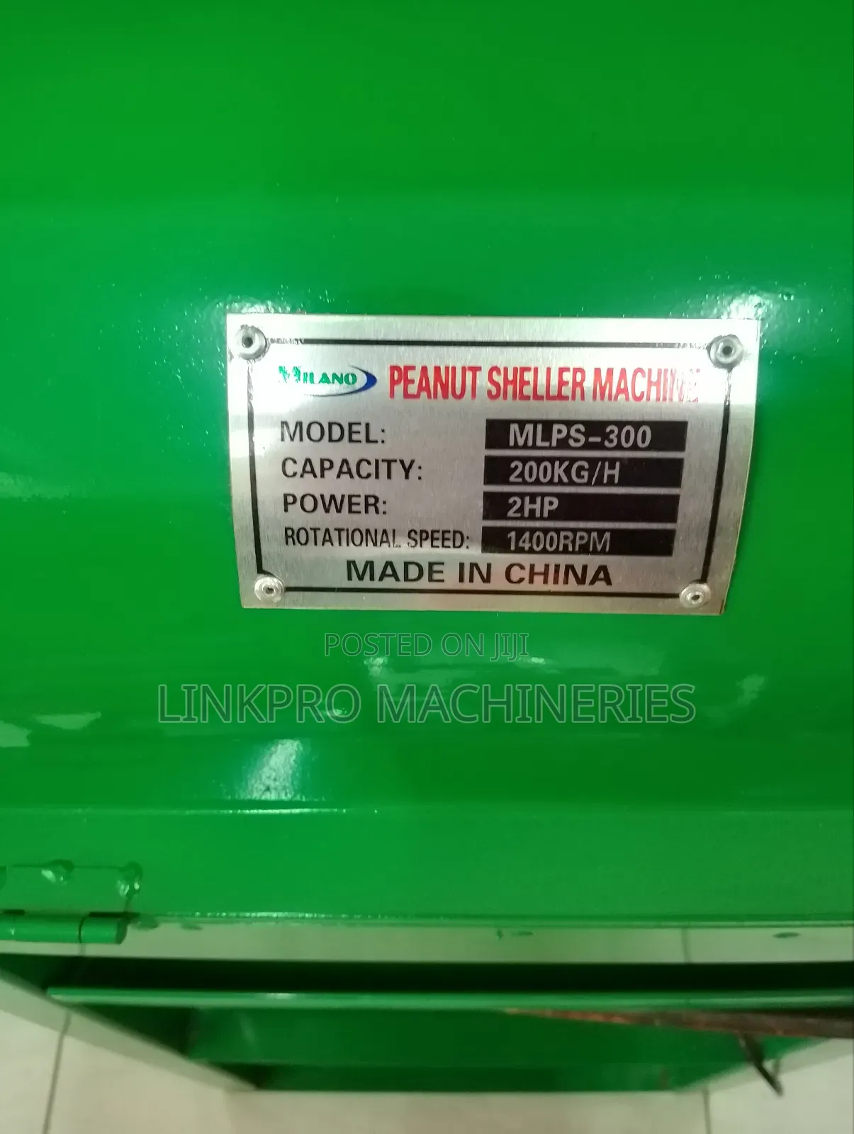 2hp Milano Peanut Sheller Machine 200kg/H Without Engine