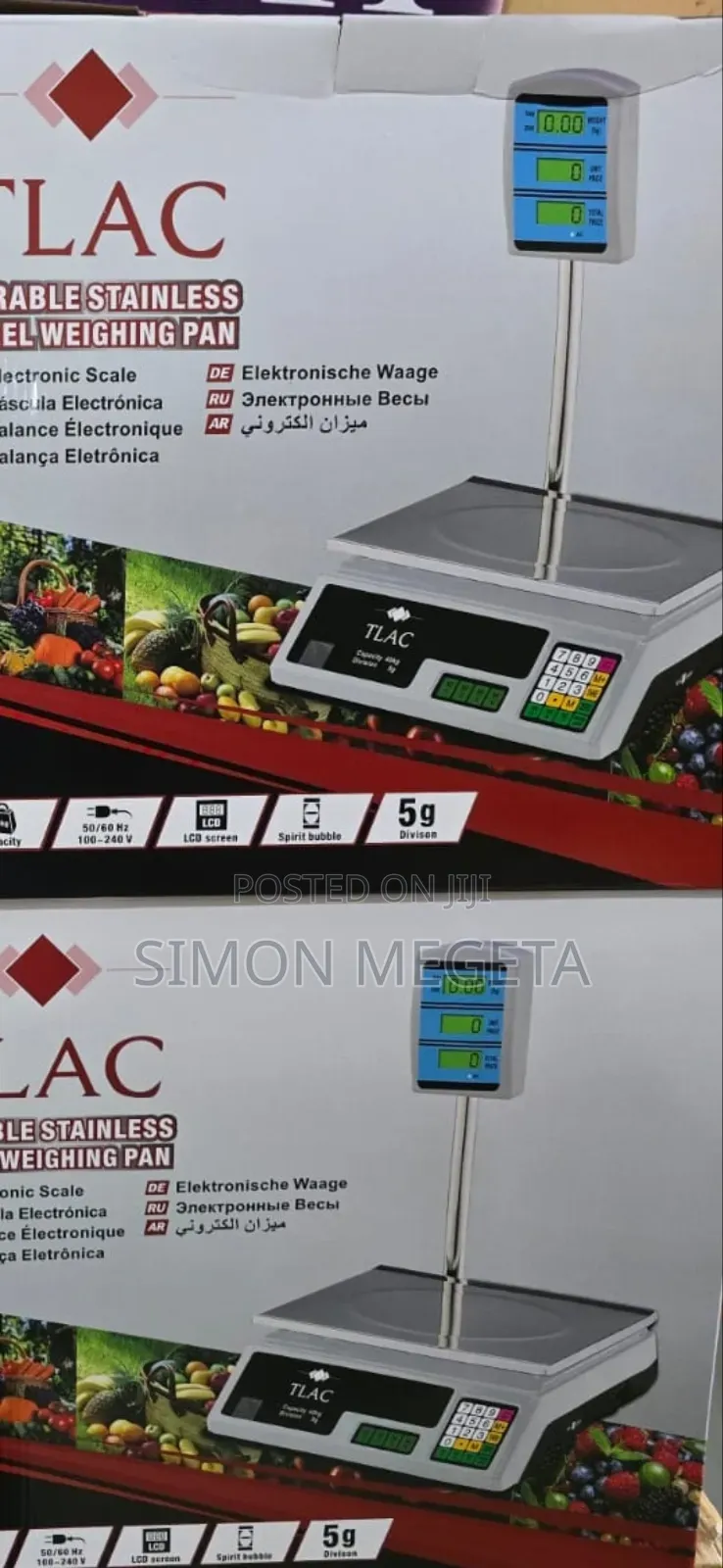 Tlac Acs-40 Digital Weighing Scale – 40kg Capacity With Arm