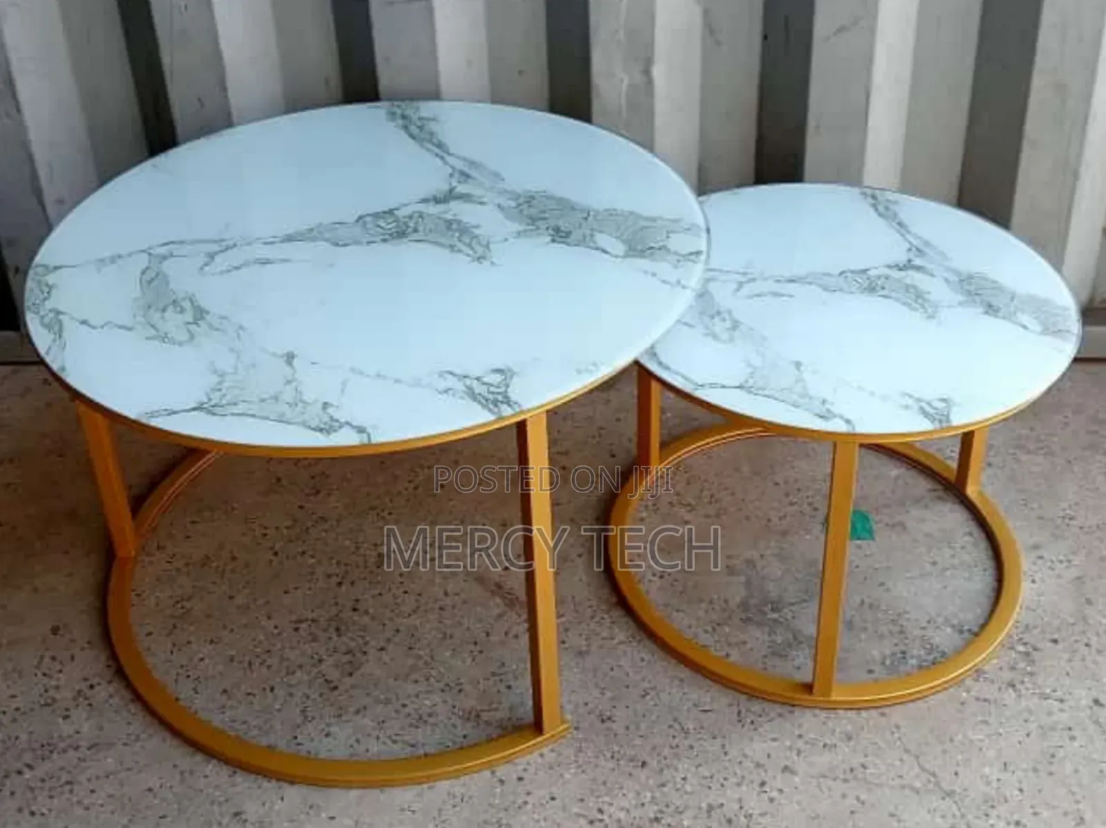 Glass Marble Effect 2in1 Coffee Table
