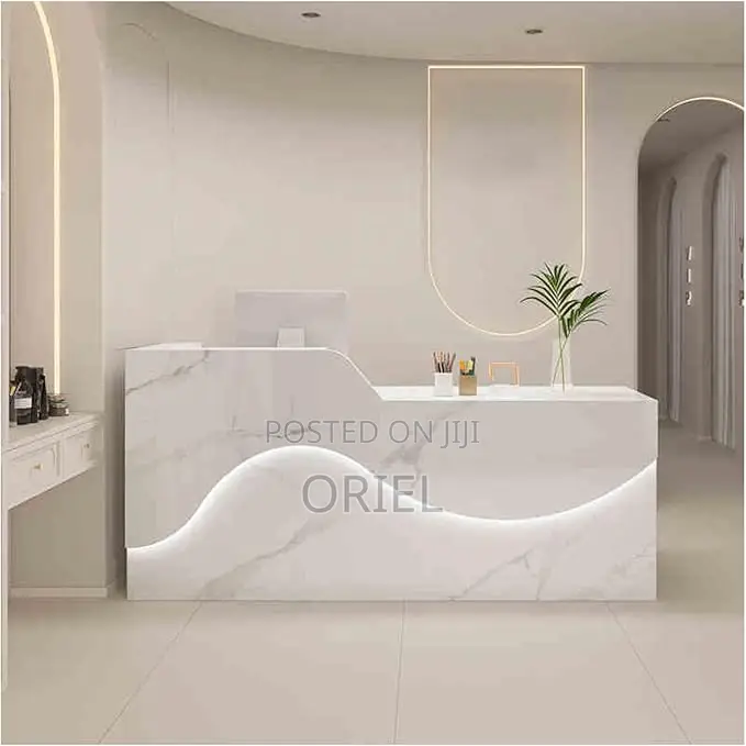 Recption Desk : 1.8m Sleek Professional Office Reception Desk