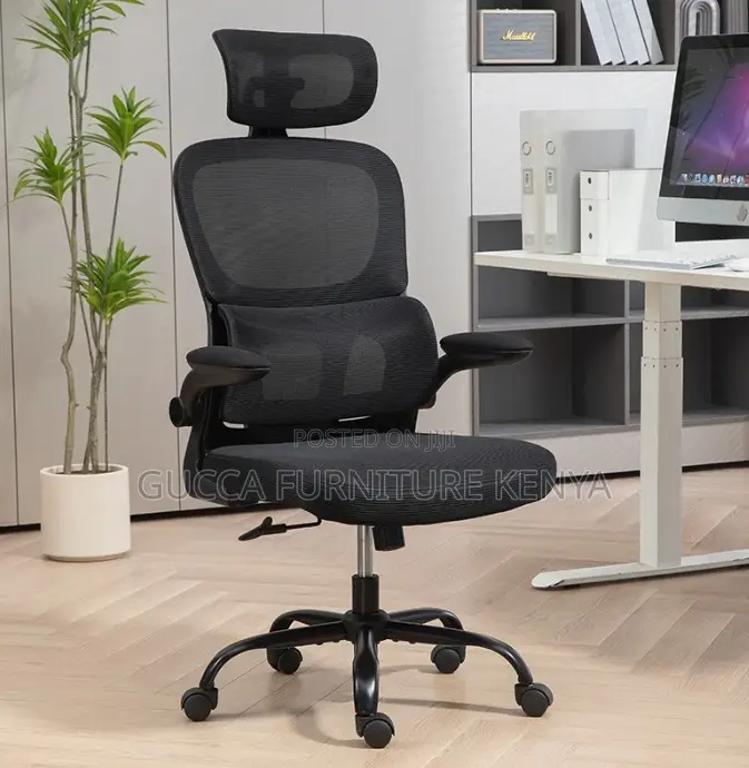Ergonomic Computer Chair With Lift-Up Armrests