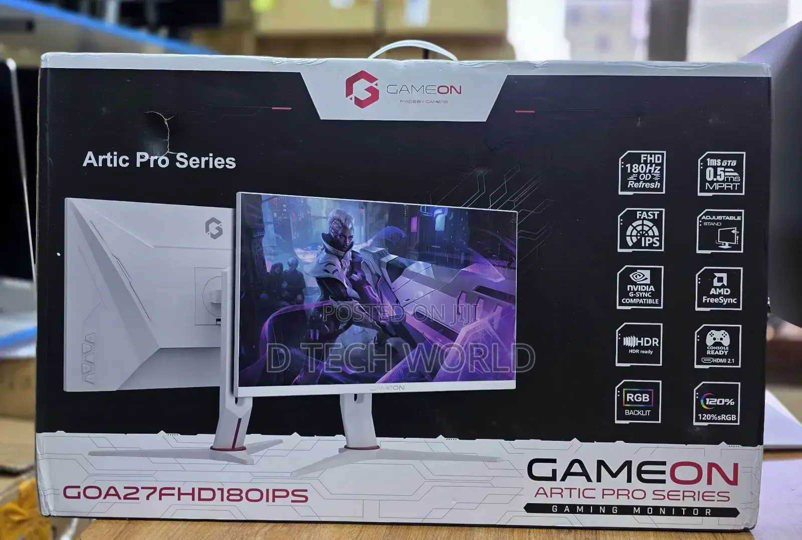 Gameon Artic Pro Series 27 Inches Gaming Monitor