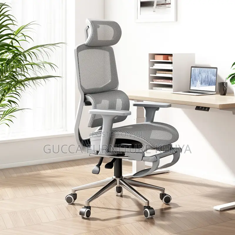 White Executive Full Mesh Orthopedic Office Seat