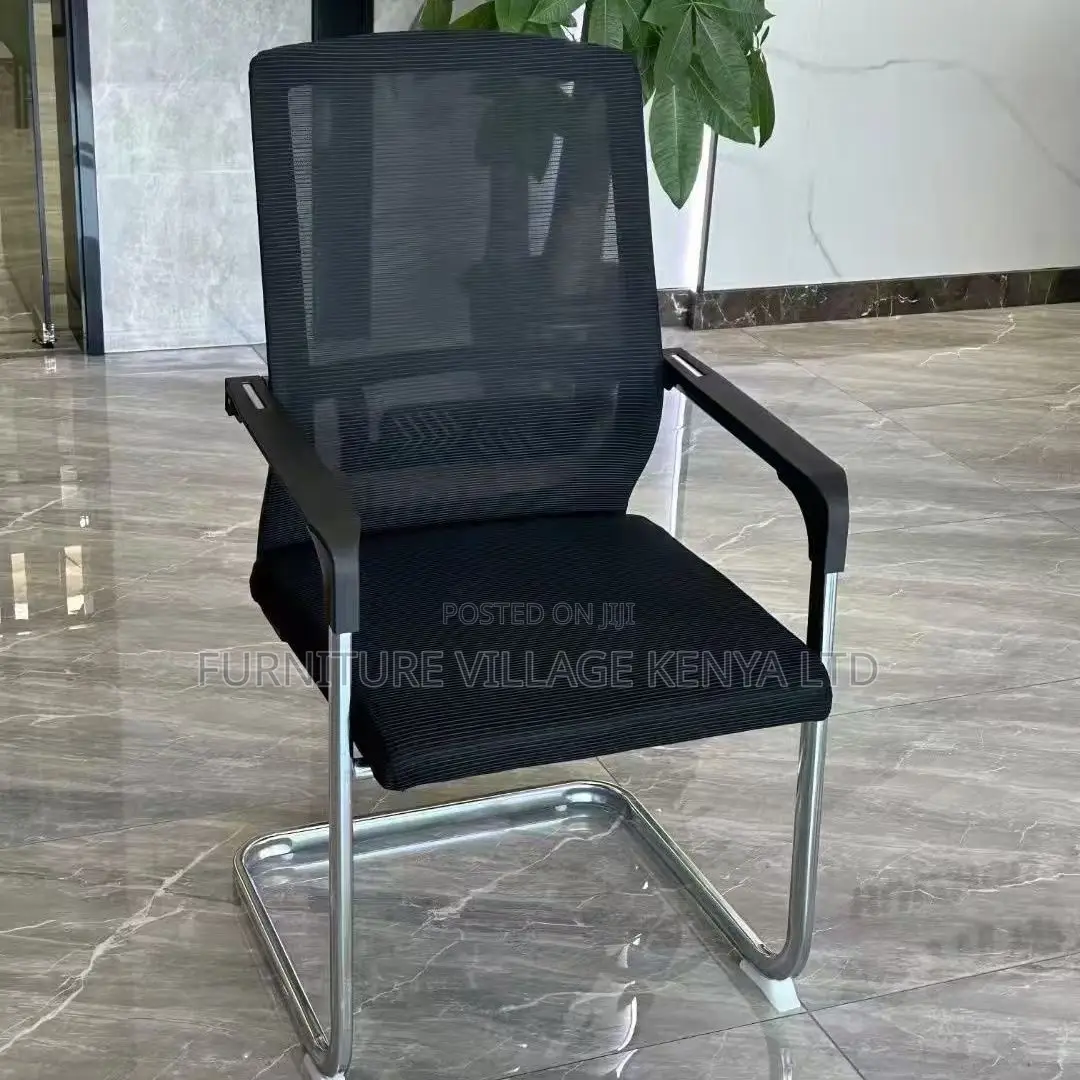 Office Chair : Black Mesh Conference Office Chair