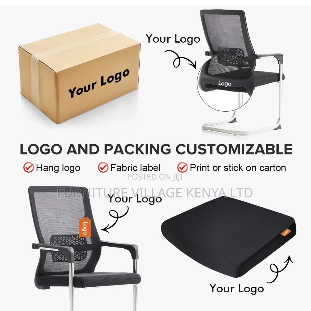 Office Chair : Black Mesh Conference Office Chair