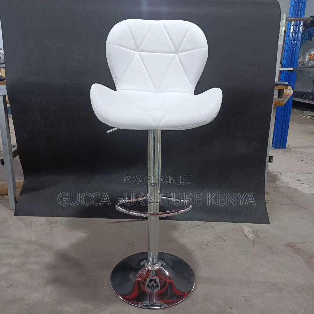 Leather Cushioned Adjustable Counter Barstool