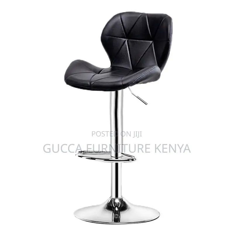 Leather Cushioned Adjustable Counter Barstool