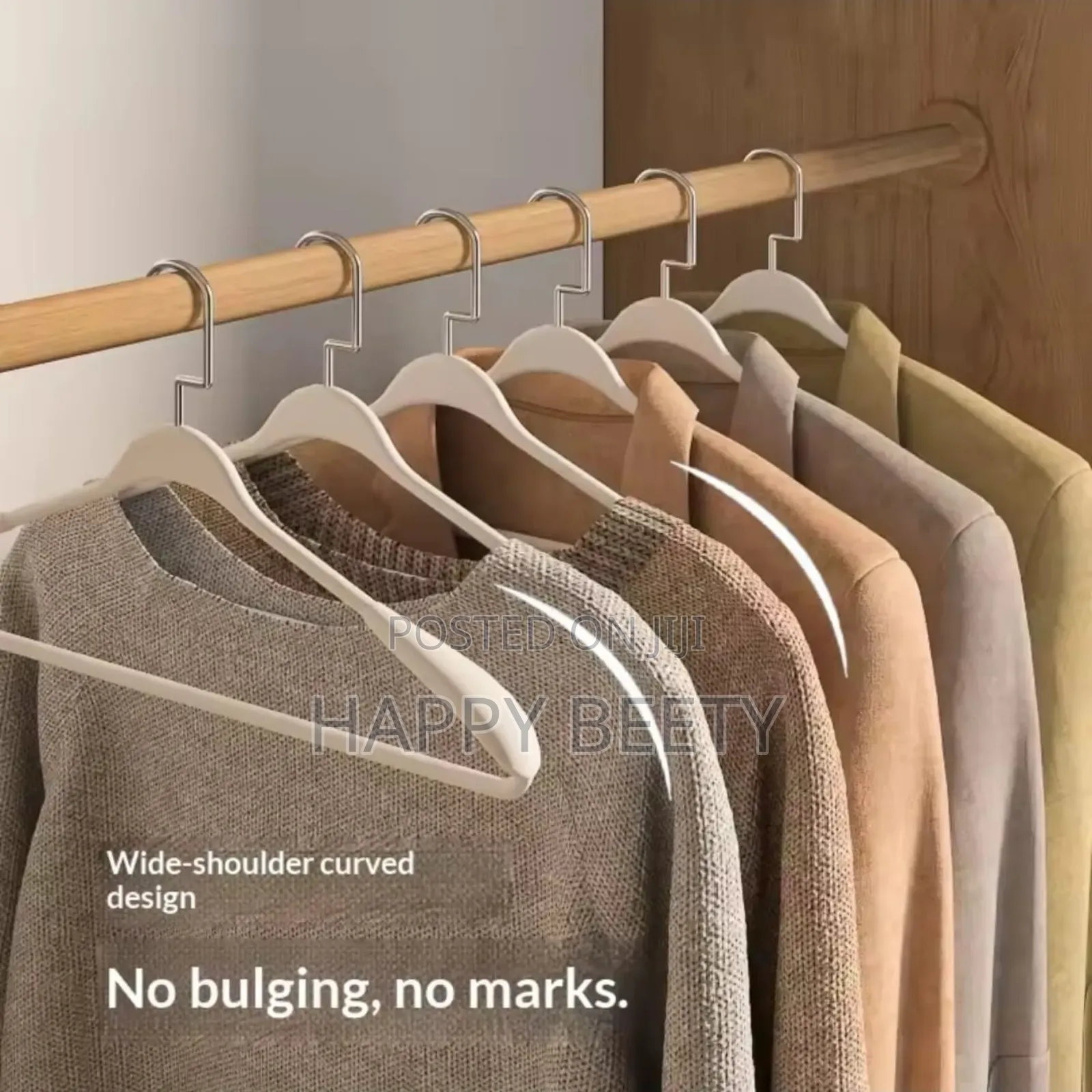 New Arc-Shaped Thickened Clothes Hanger 10 PCS
