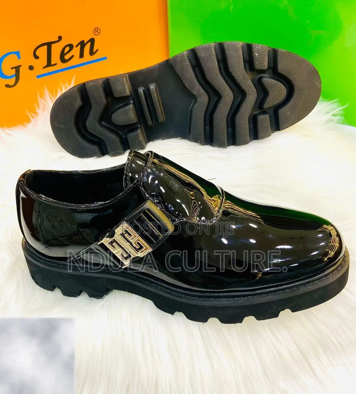 G-Ten (Patent Leather) Wet Look Chunky Loafers .