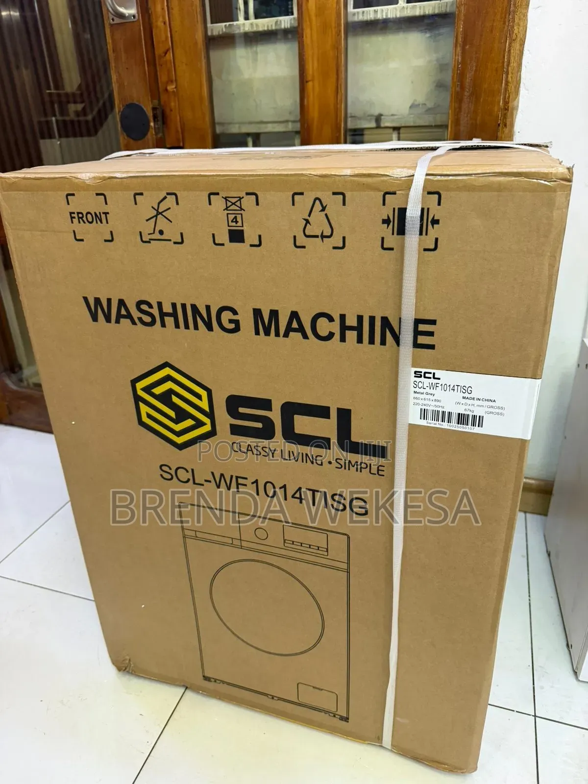 SCL 10kg Washing Machine -SCL-Wf1014tisg