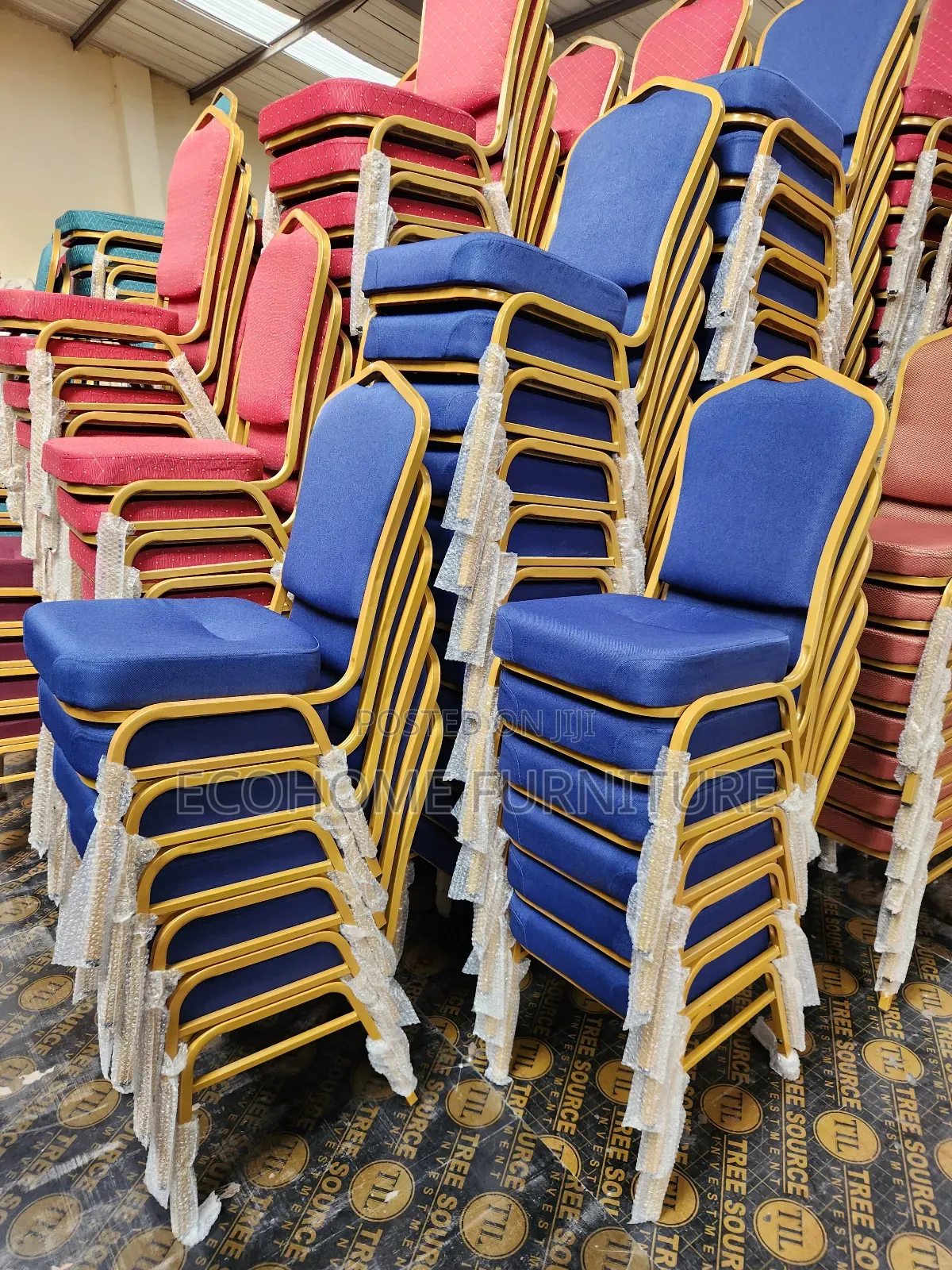 Stackable Blue Banquet Chair ( High Density)