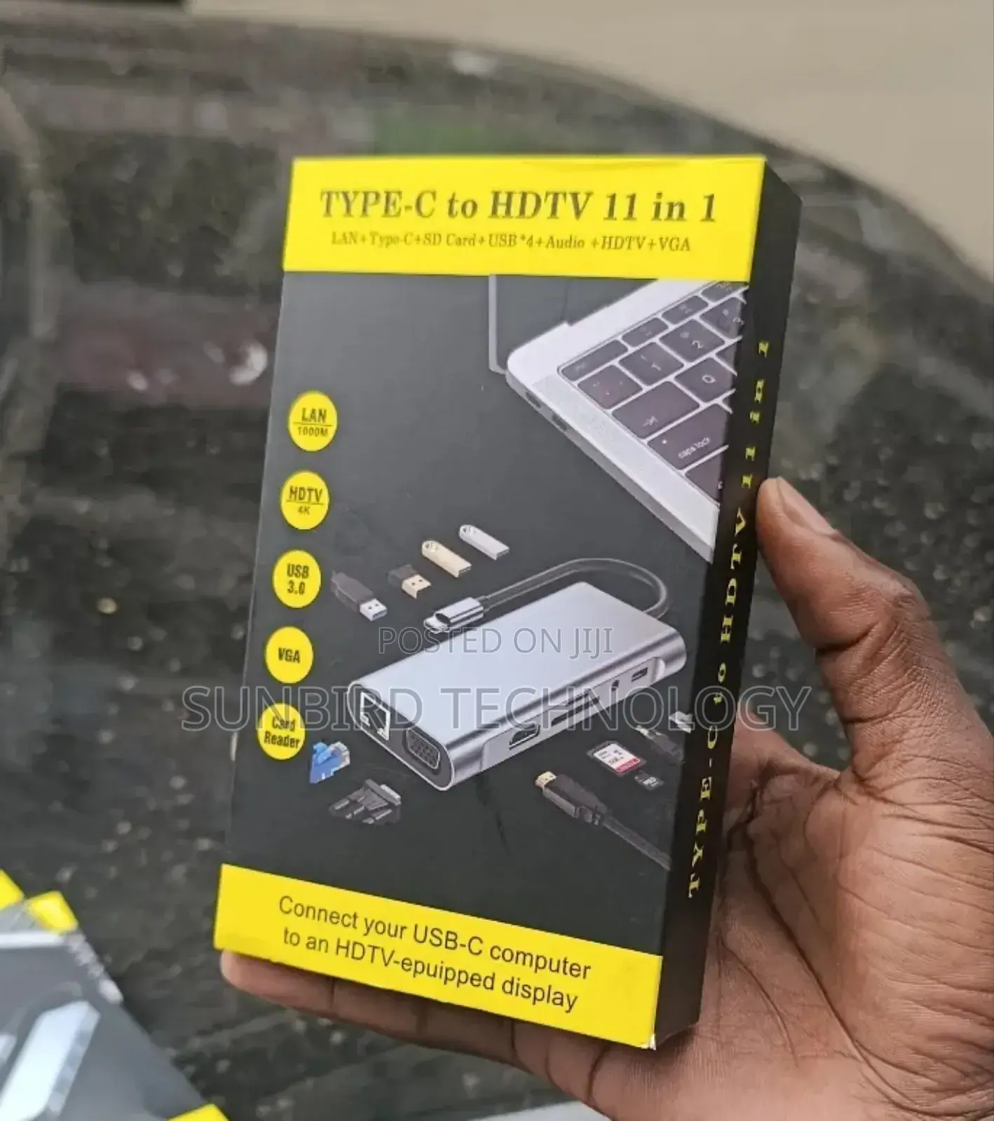Type C to HDTV 11 in 1 Hub