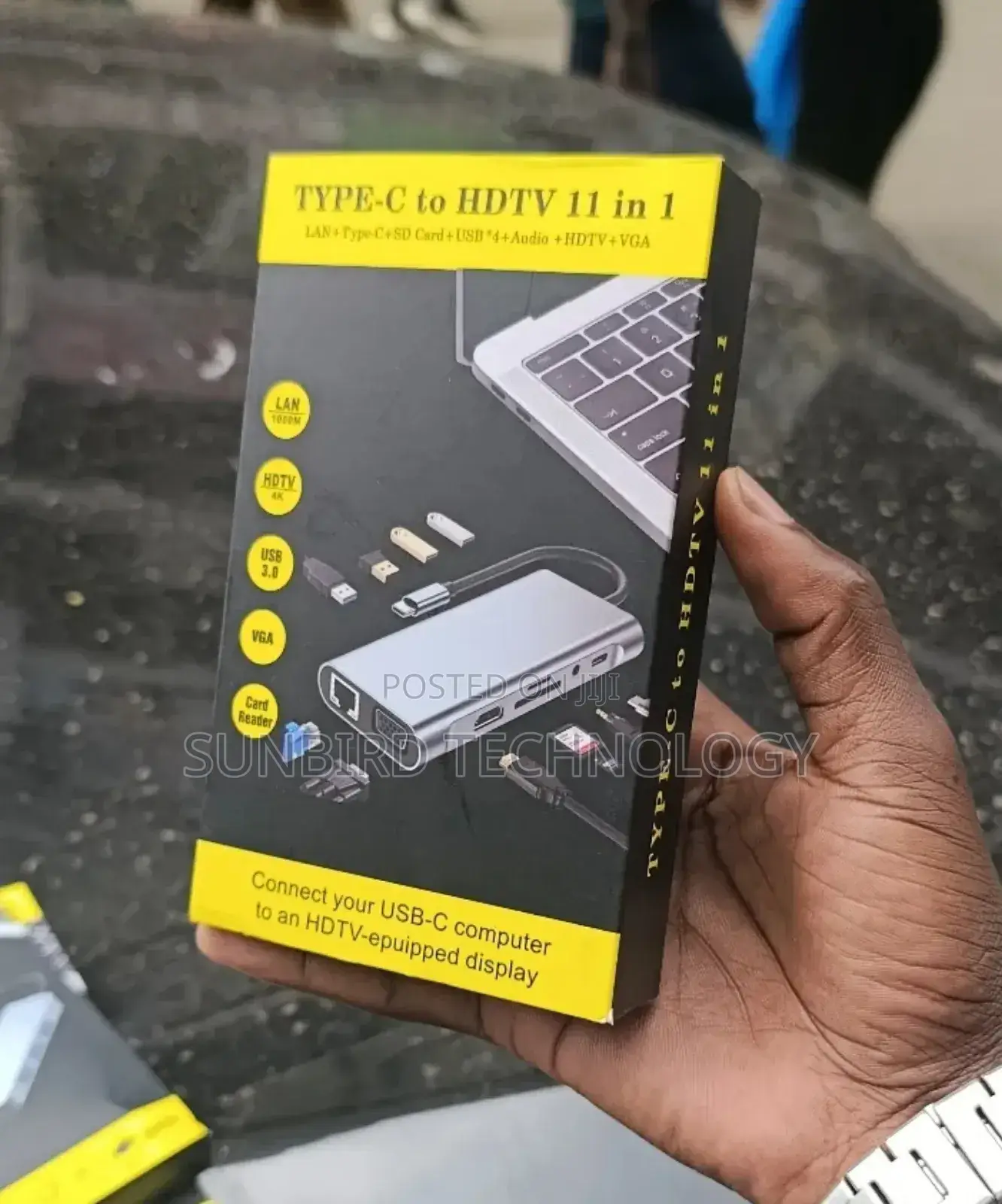 Type C to HDTV 11 in 1 Hub