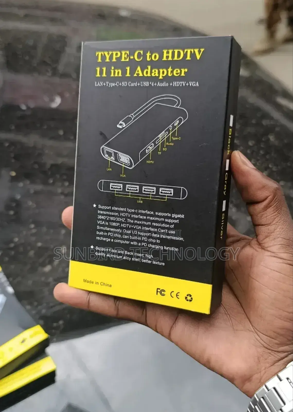 Type C to HDTV 11 in 1 Hub