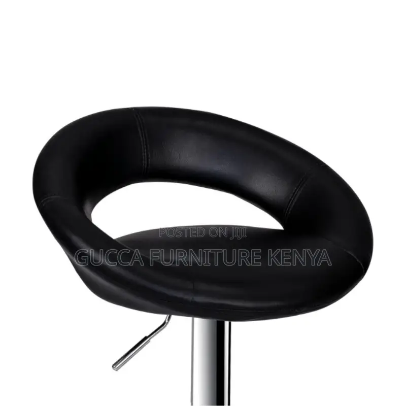 360-Degree Turn Leather Counter Chair