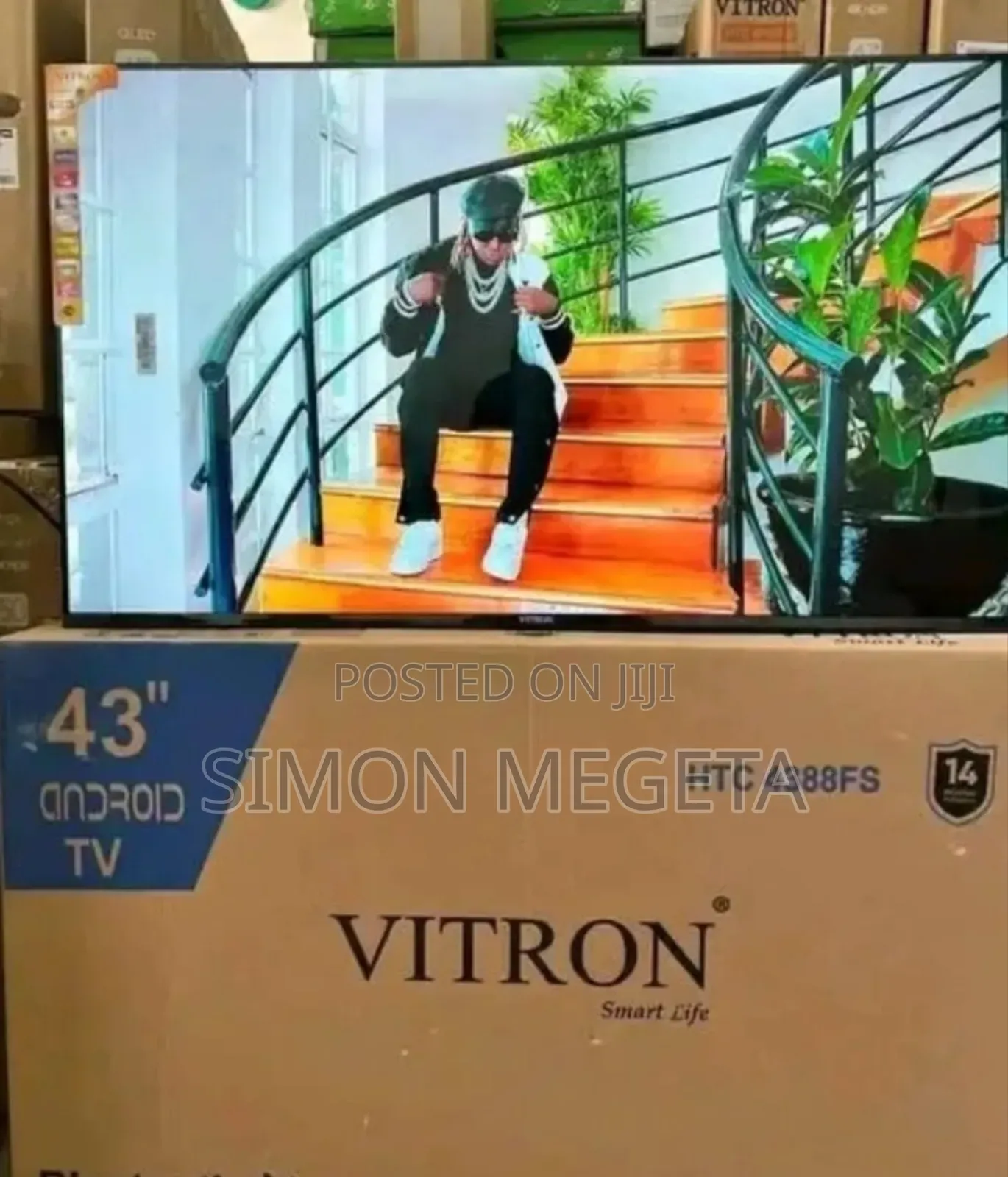 Frameless Vitron 43 Inch Android Tv