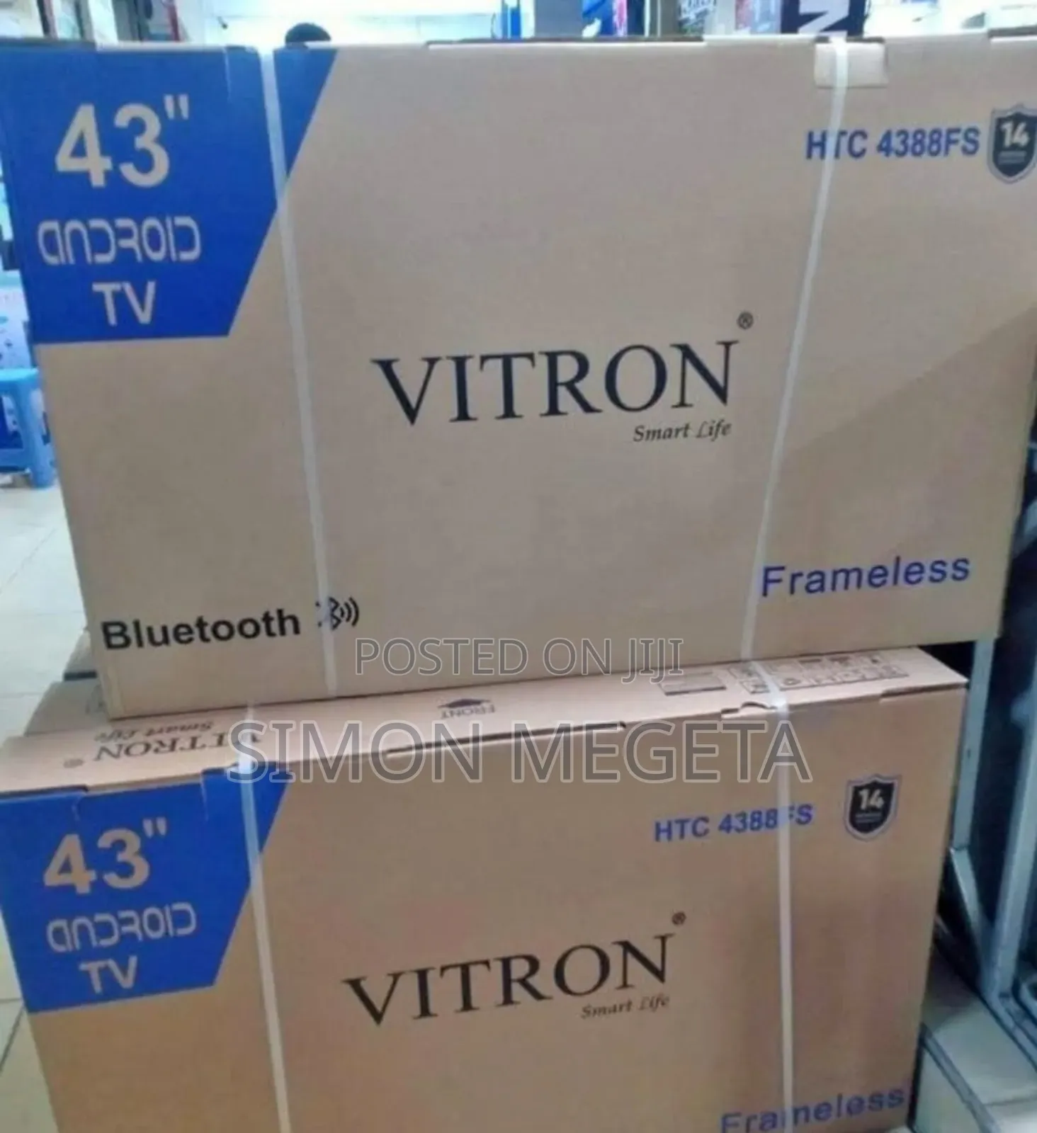 Wifi Enabled Vitron 43 Inch Android Tv