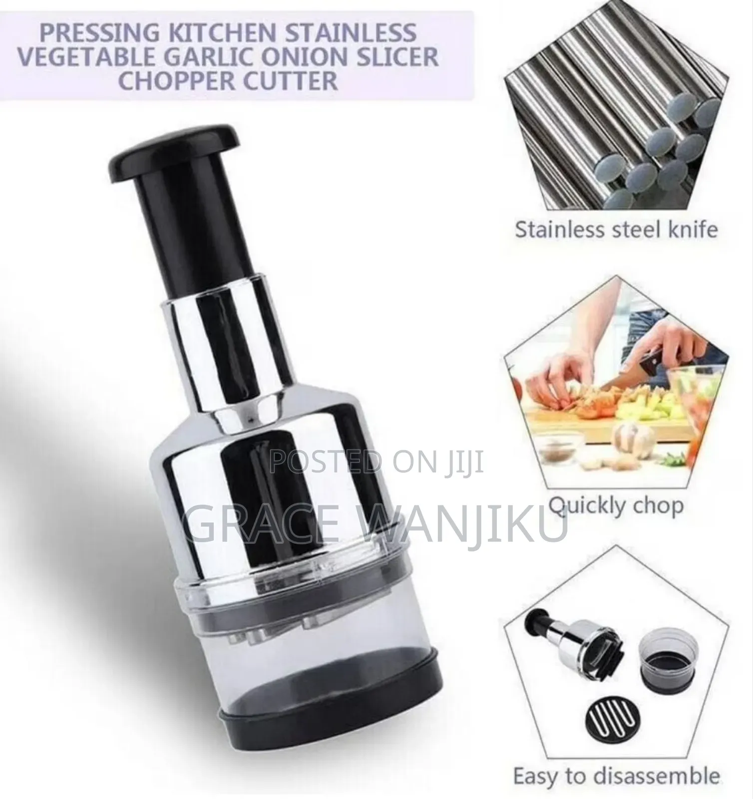 Hand Pressure Onion Chopper