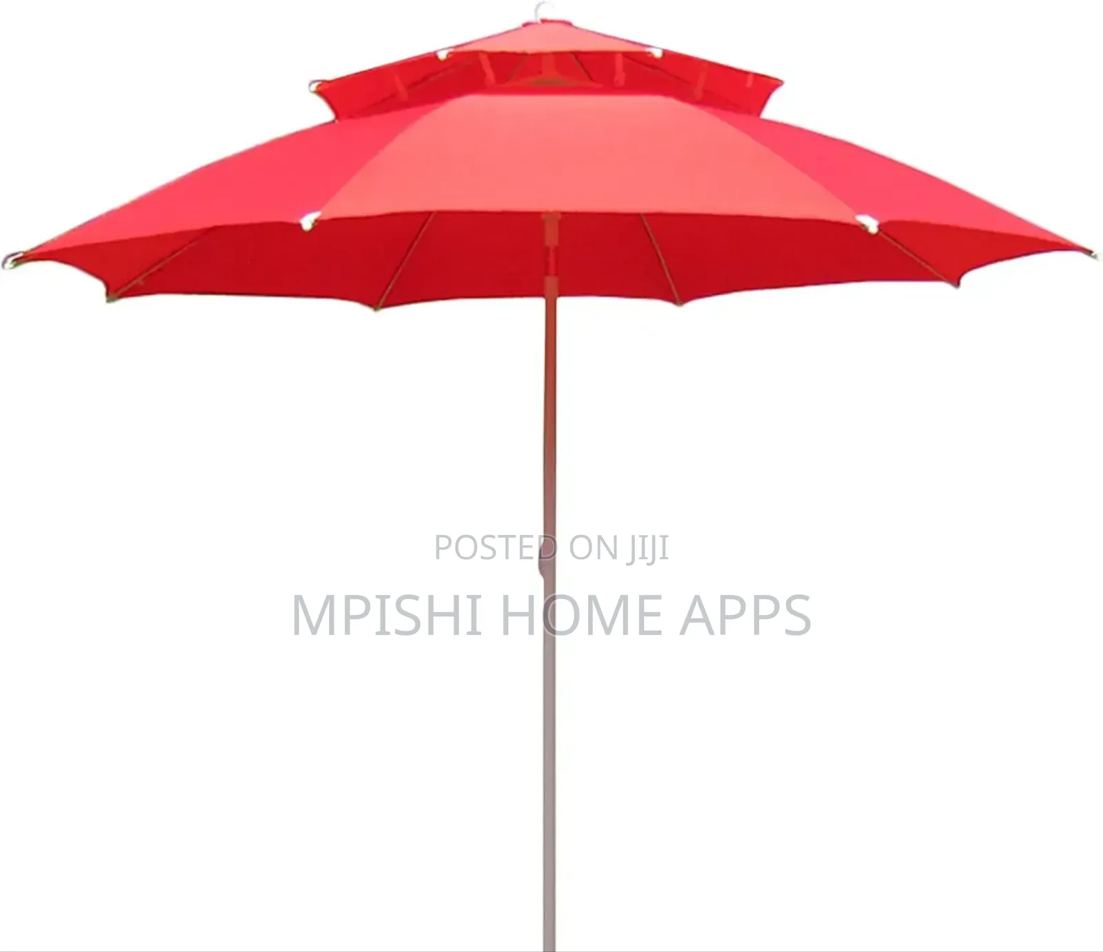 2-Tier Windproof Outdoor Canvas Umbrella